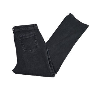 LL Bean Women's Denim Classic Fit Jeans Size 12 Black Boot Cut High Rise